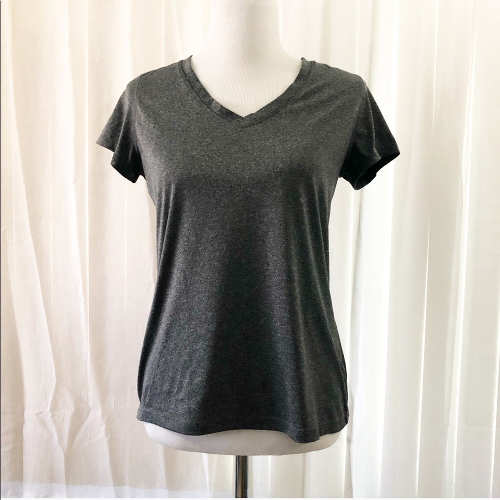 Champion | Workout Athletic V-neck Grey Tee Medium